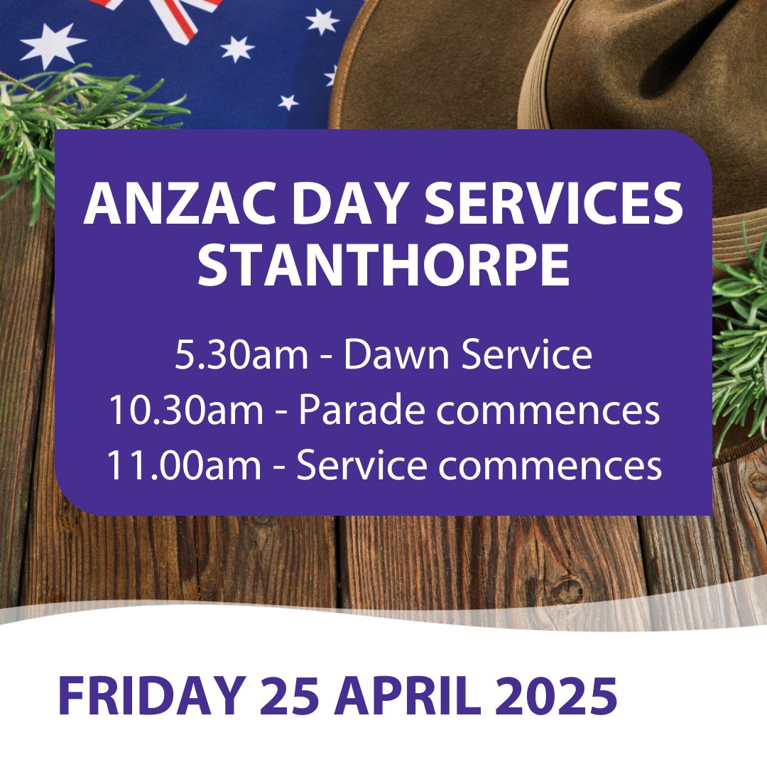 ANZAC Day 2025 Stanthorpe Tile